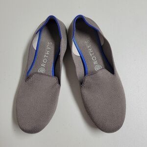 Rothy's The Loafer Mocha Round Toe Slip On Ballet Flat Shoes.